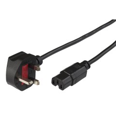 MicroConnect Power Cord UK - C15 2m Black | Durable & Reliable Power Solution | PE090420C15